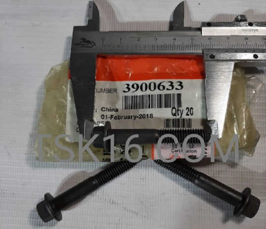Болт М8*1,25*50 3900633 (3823261) - ISBe, ISF3.8 (Ориг)